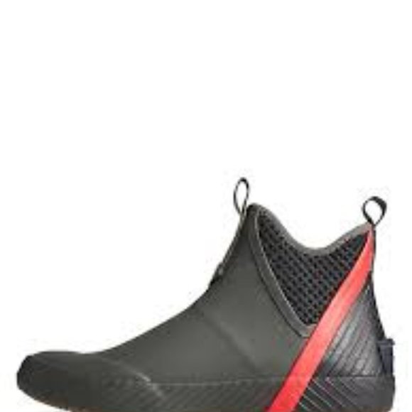 NWT Sperry Sport Cutwater Deck Boots 9 Black Green Red - Picture 6 of 6